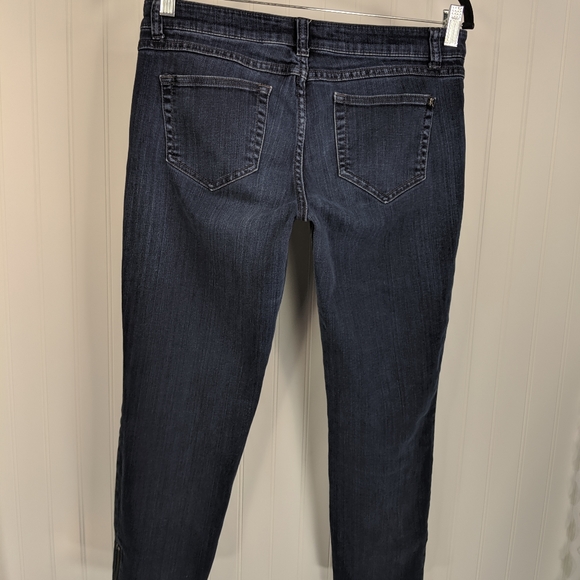 VICTORIA'S SECRET Zip Detail Ankle Crop Jeans Sz 8 - Picture 10 of 13